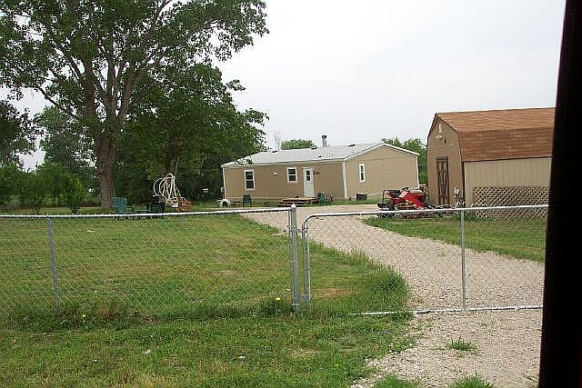 view from the entry driveway