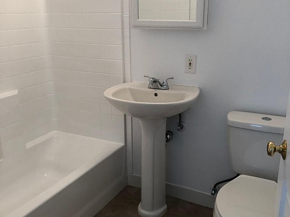 Bathroom with refinished tub