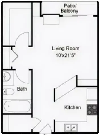 Floor plan Studio