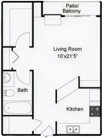 Floor plan Studio