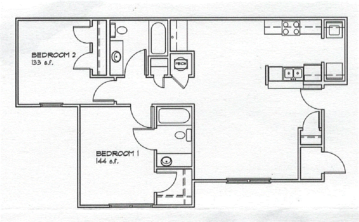 Floor plan 2 Bedroom