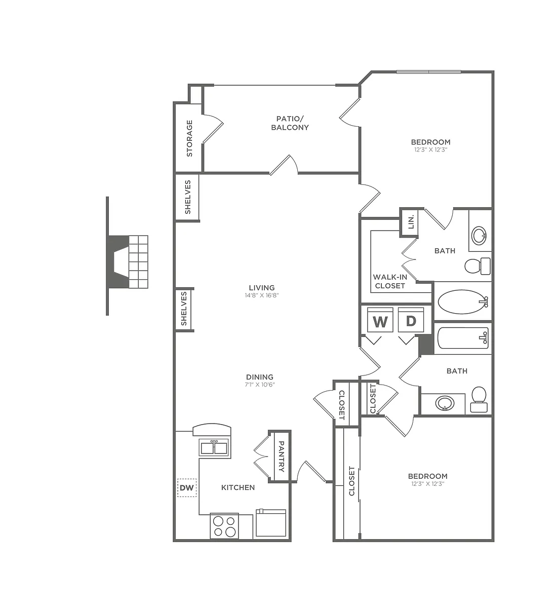 Floor plan B2a-Tailored