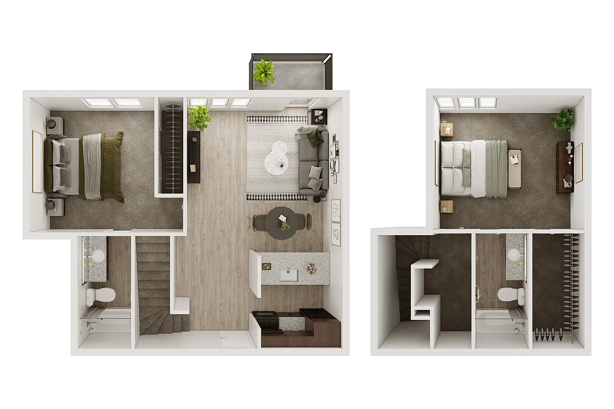 Floor plan Camden 2x2