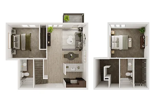 Floor plan Camden 2x2