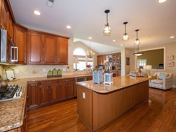 Large granite island