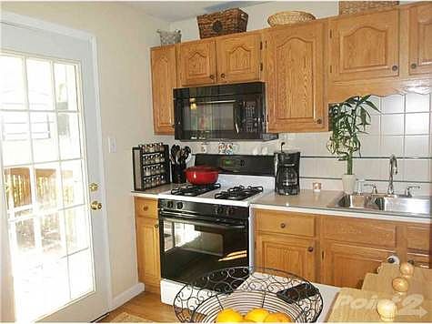 kitchen opens to back