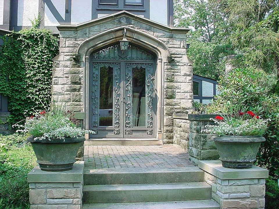 Original Iron Scrolled Double Doors