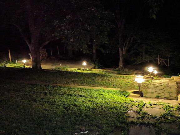 Backyard pathway lights