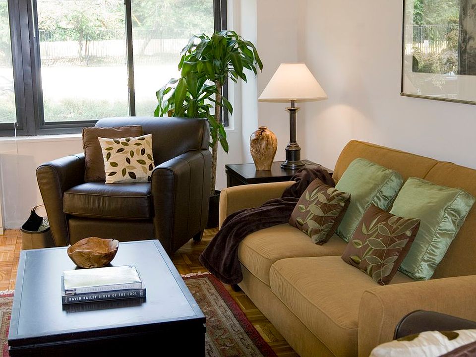 Living area with parquet flooring