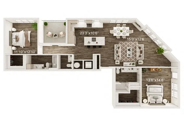 Floor plan B100