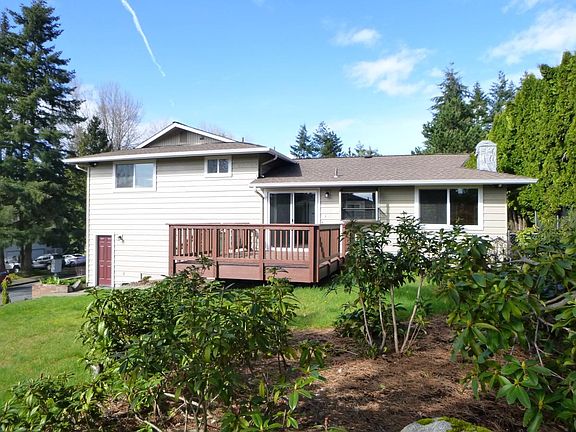 landscaped, fenced back yard