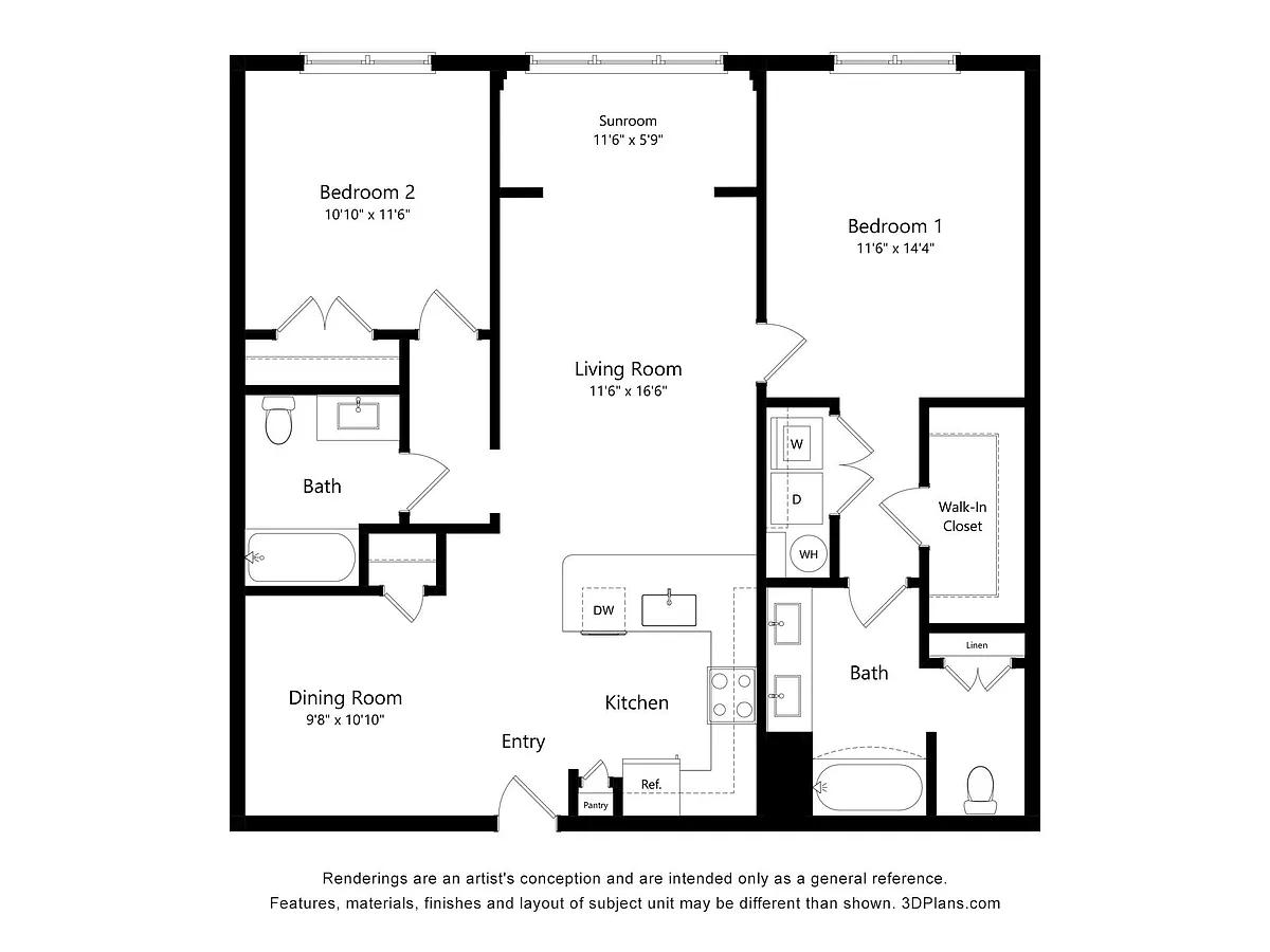 Floor plan B2S - Sunroom