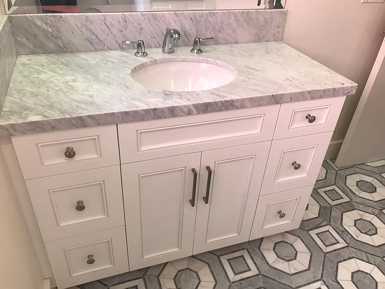 brand new marble bathrooms