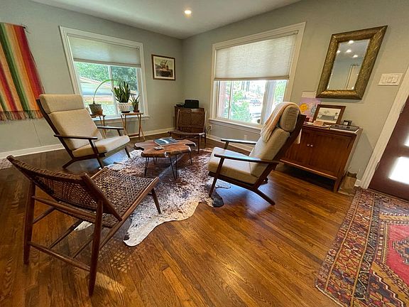 Sitting area in the main room. Sonos speakers and record player come with the property.