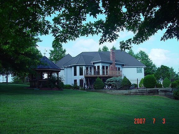 House from rear yard