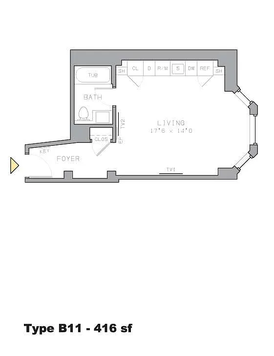 Floor plan B11- Studio
