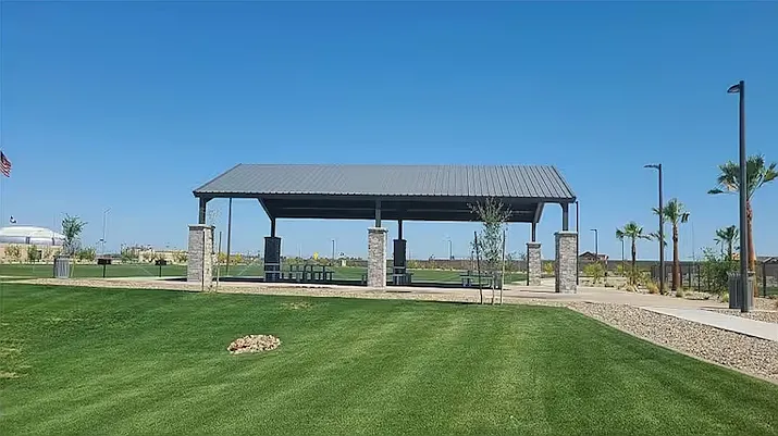 Community barbecue area
