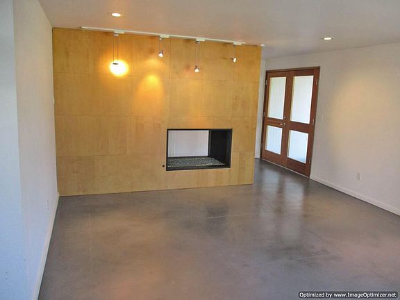 Living room and fireplace