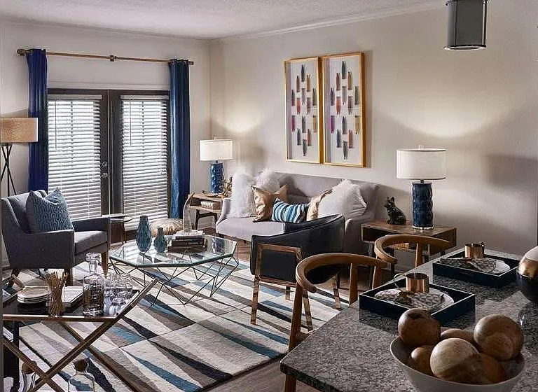 Sample Living Room ( Furniture not included with rentals)