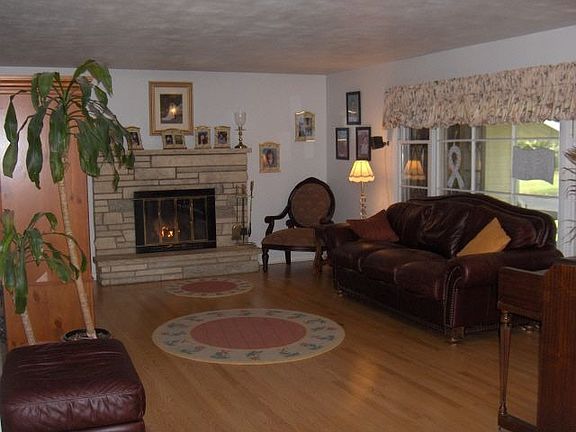 Fireplace in living room