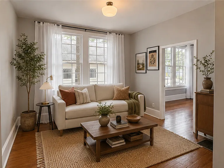 Living room (AI Staged)