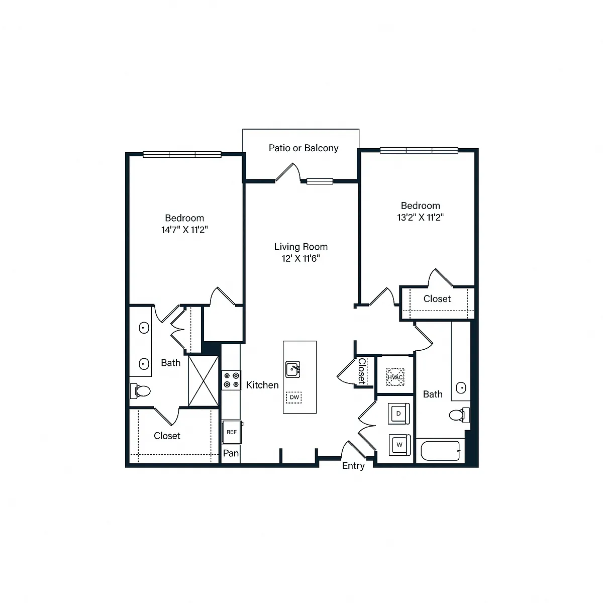 Floor plan B1-1