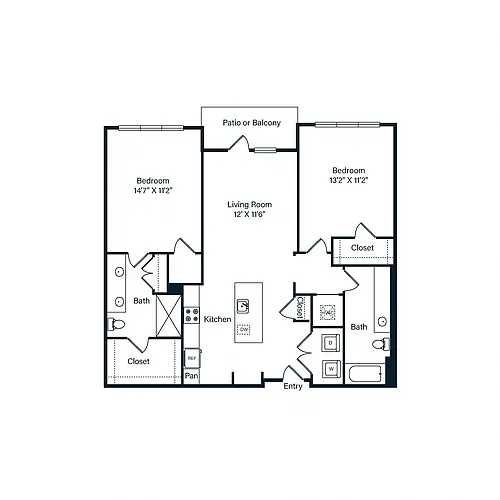 Floor plan B1-1