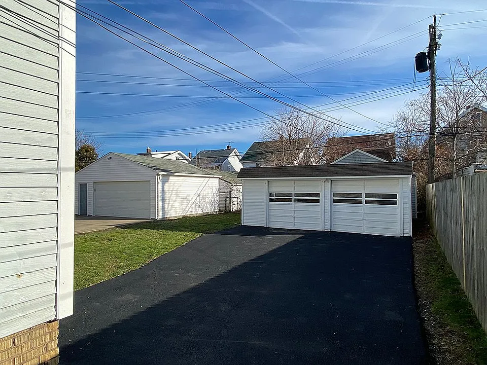 Two-car detached garage