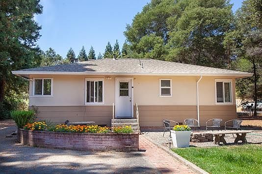 Back of house with patio area