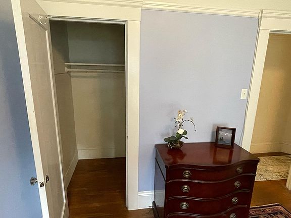 Walk in closet for clothes and storage.