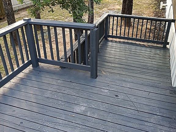Double tiered deck and patio