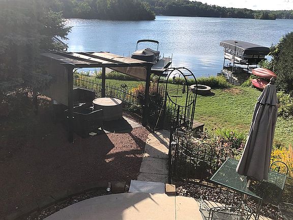 View of yard from deck