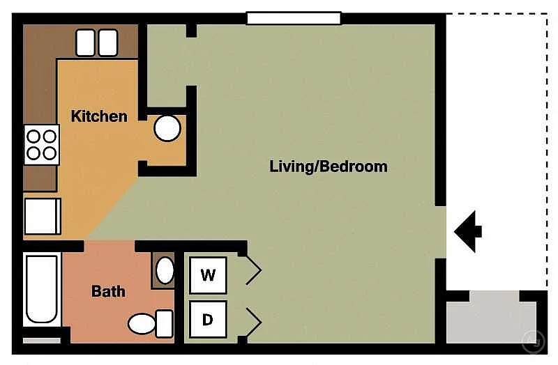Floor plan Studio