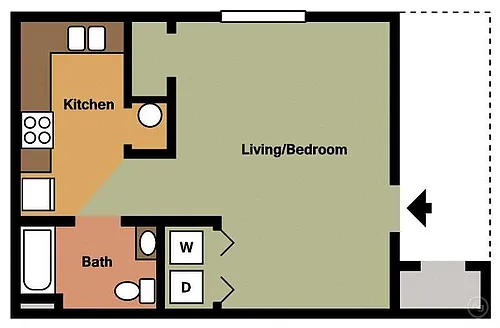 Floor plan Studio
