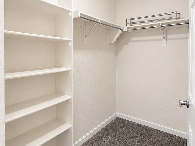 Master bedroom walk-in closet