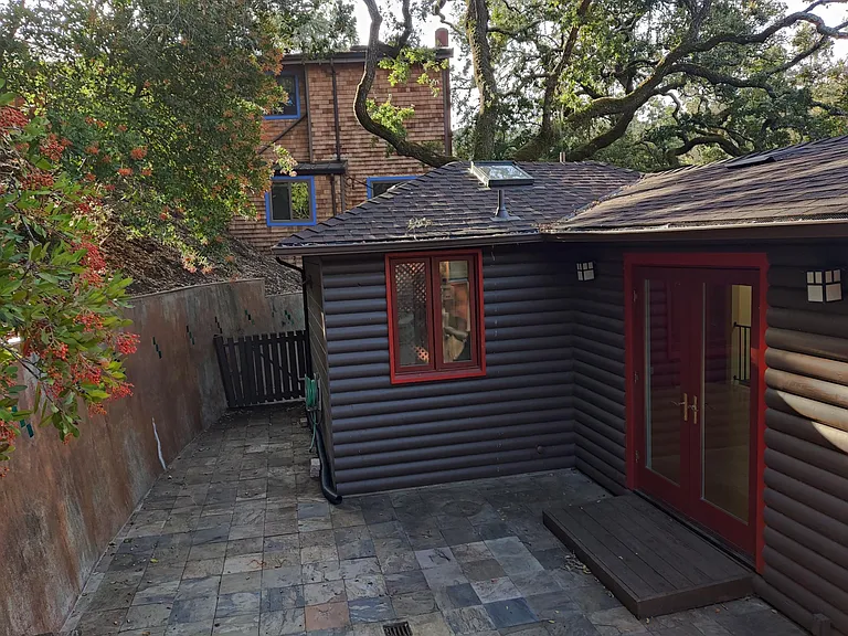Back Patio - gate at left opens to the deck