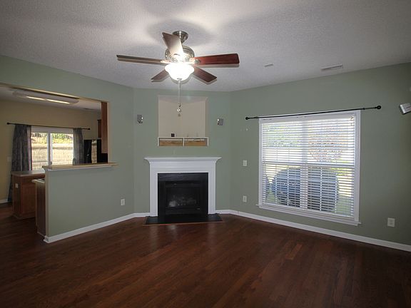 Living room with fireplace