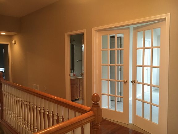 French doors to bedroom/den