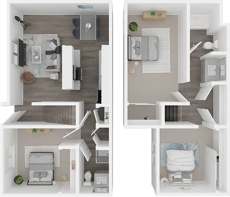 Floor plan 3 Bed 2 Bath