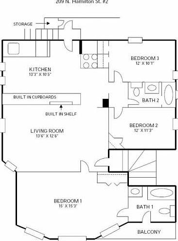 2nd image of 209 N Hamilton St APT 2