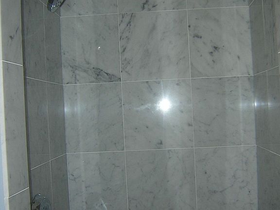 Remodeled shower in main floor bath