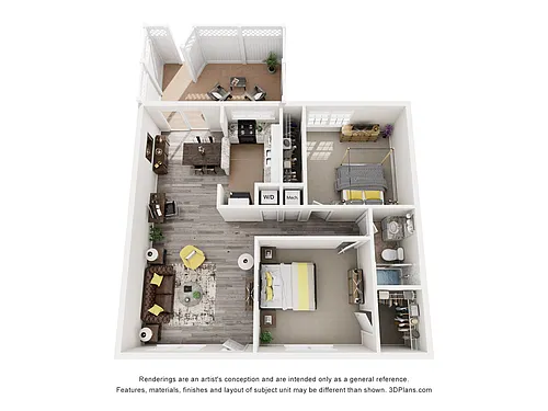 Floor plan 2 Bedroom