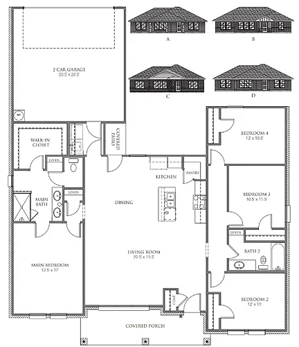 Floor plan 1700