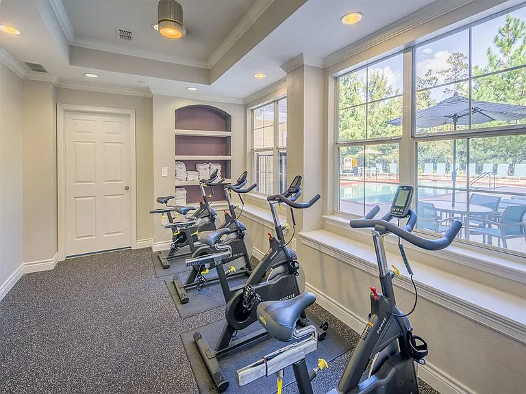 Premium fitness center with spin room