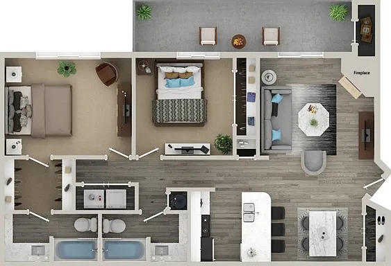 Two Bedroom Two Bath Floor Plan Two Bedroom Two Bath Floor Plan