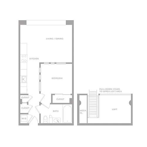Floor plan One Bedroom D