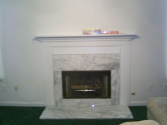 Fireplace in family room