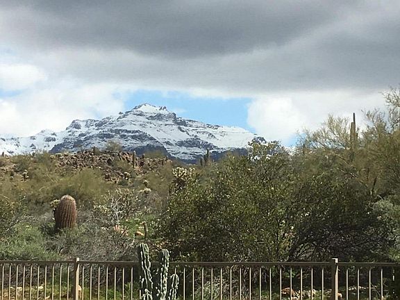 snow on the mountains