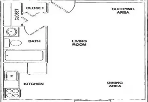 Floor plan Studio A