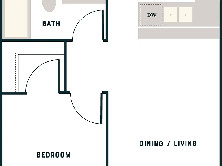 TRSW - 1 Bed, 1 Bath - Apt C TRSW - 1 Bed, 1 Bath - Apt C